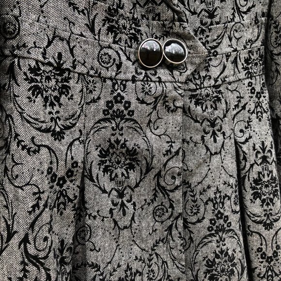 XOXO True Vintage Goth Victorian TopCoat Velvet Damask Y2K - Picture 9 of 14